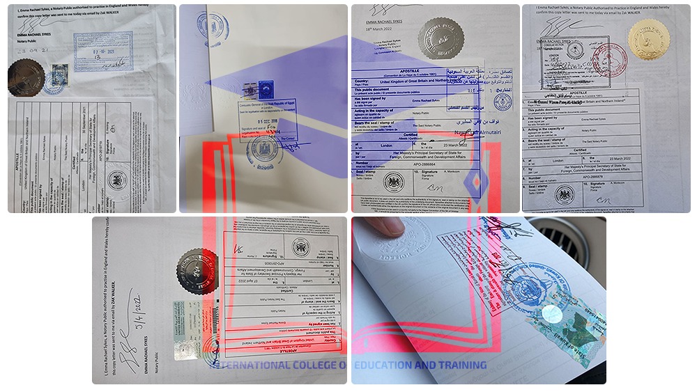 نموذج التصديقات المرفقة